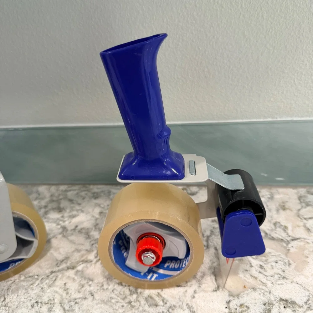 Lot of 3 Packing Tape Gun Dispensers with 2